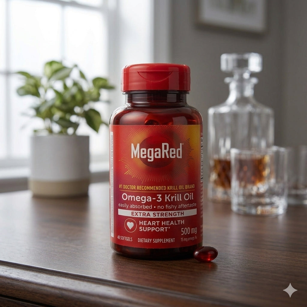 MegaRed Krill Oil – Omega 3: La salud cardiovascular que buscas, ahora sin comprometer el sabor.