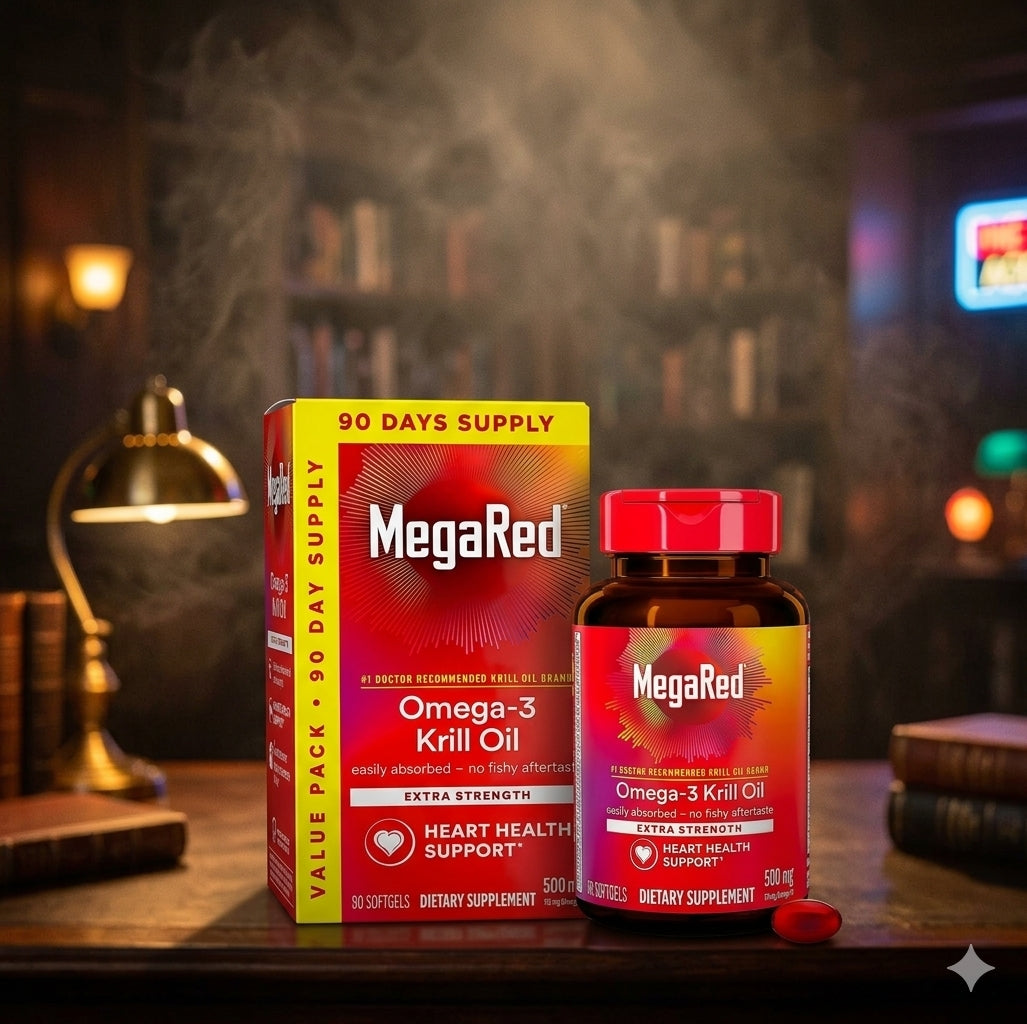 MegaRed Krill Oil – Omega 3: La salud cardiovascular que buscas, ahora sin comprometer el sabor.