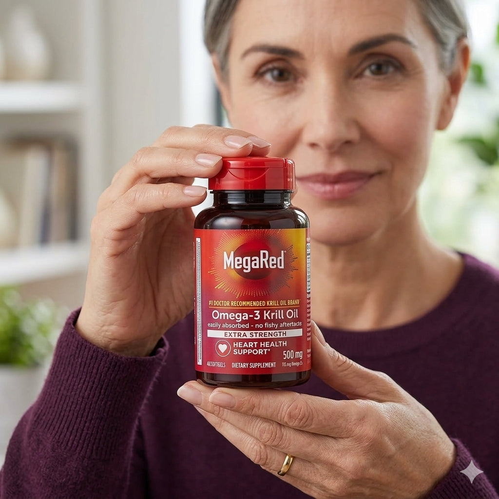 MegaRed Krill Oil – Omega 3: La salud cardiovascular que buscas, ahora sin comprometer el sabor.