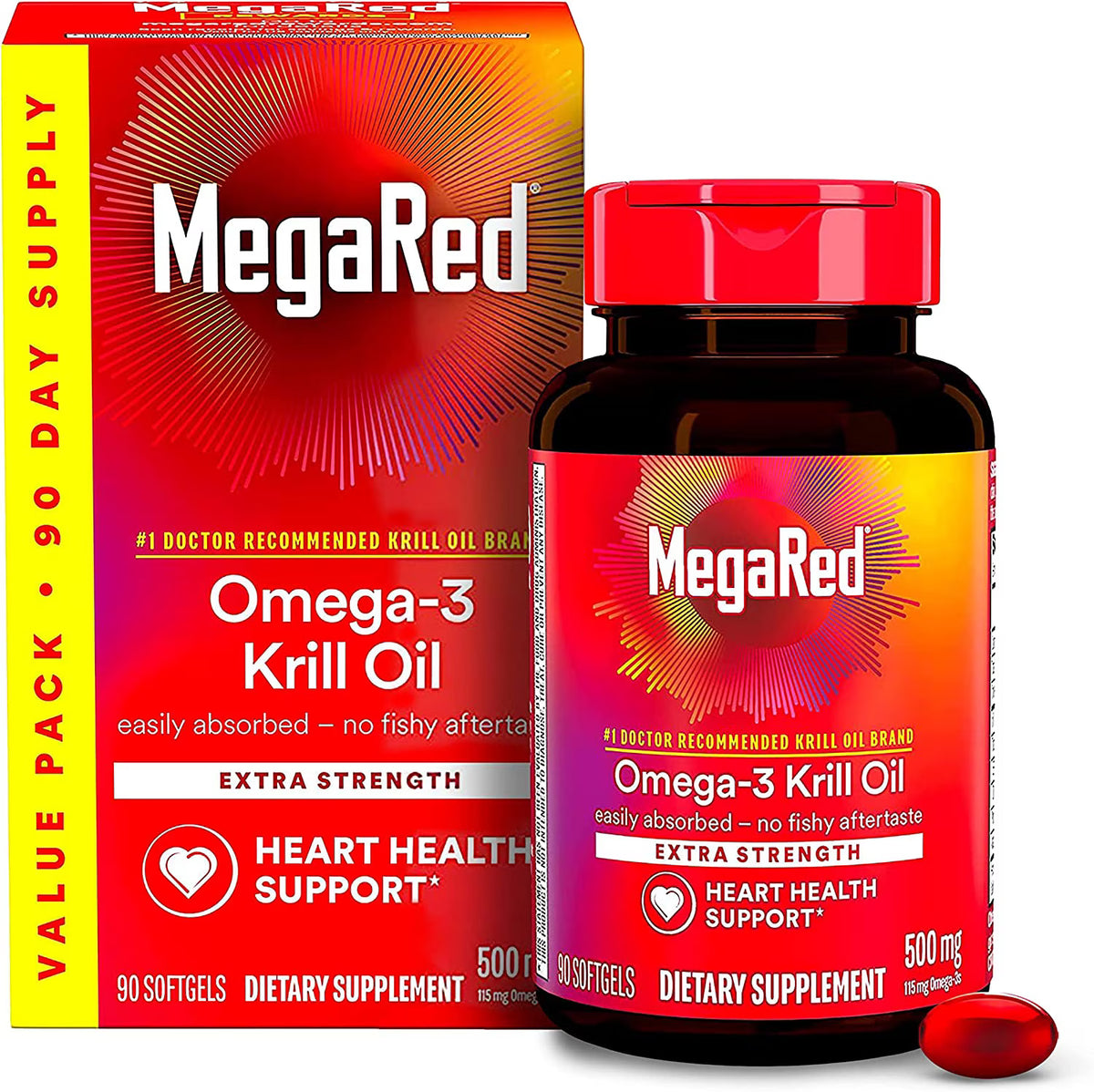 MegaRed Krill Oil – Omega 3: La salud cardiovascular que buscas, ahora sin comprometer el sabor.